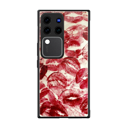 Lip Glam back phone cover | glass case forvivo v30 pro