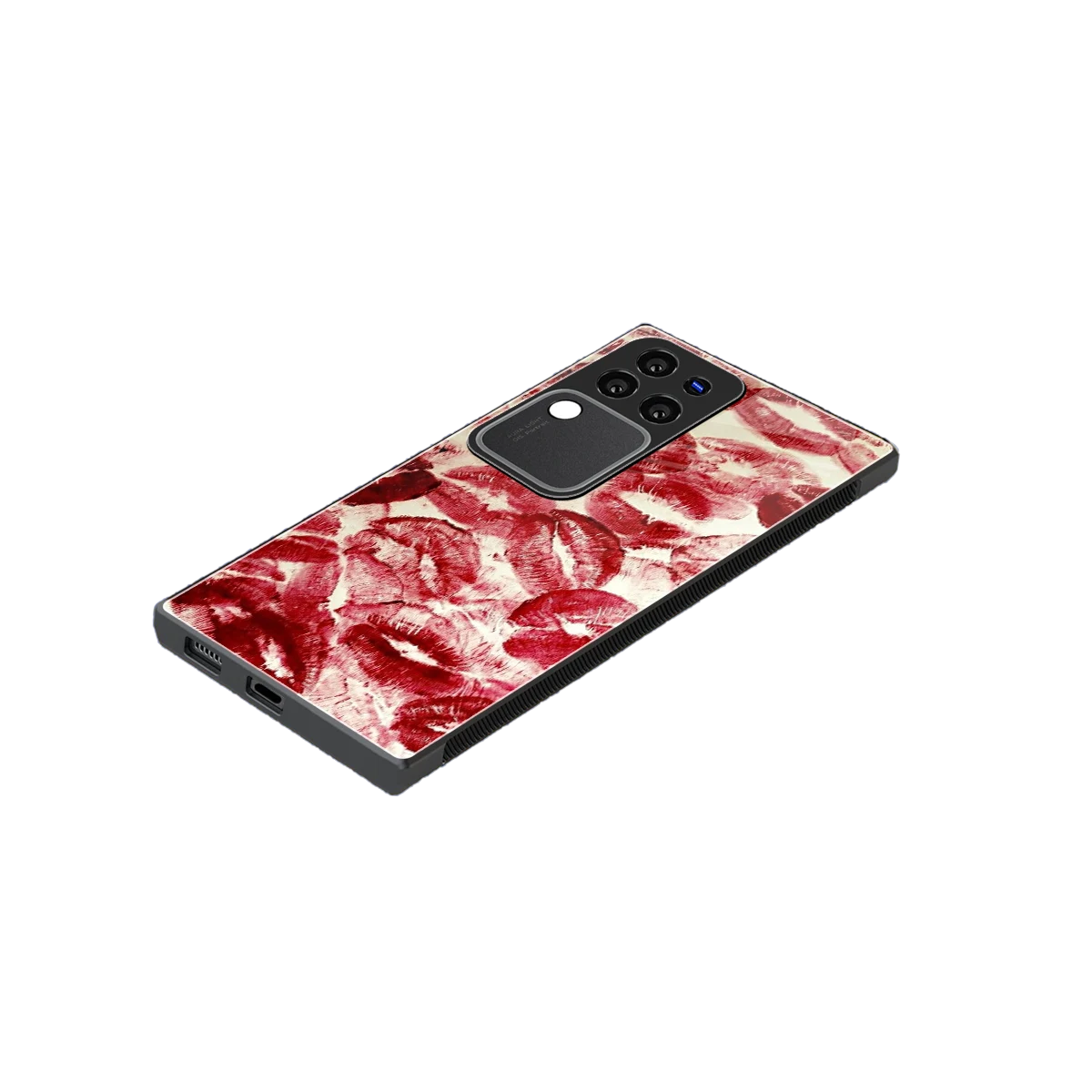 Lip Glam stylish phone case forvivo v30 pro | glossy glass and slim fit