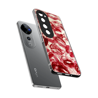 Lip Glam sleek vivo v40 pro cover with tempered glass back and TPU edges