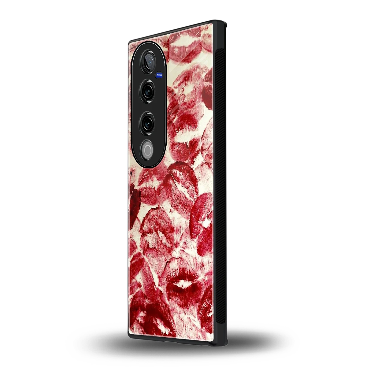 Lip Glam vivo v40 pro mobile cover | shockproof glass phone case