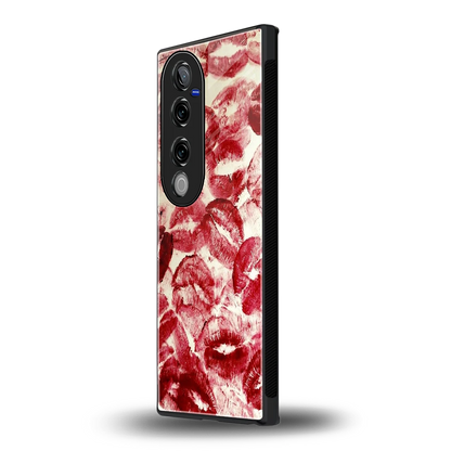 Lip Glam vivo v40 pro mobile cover | shockproof glass phone case