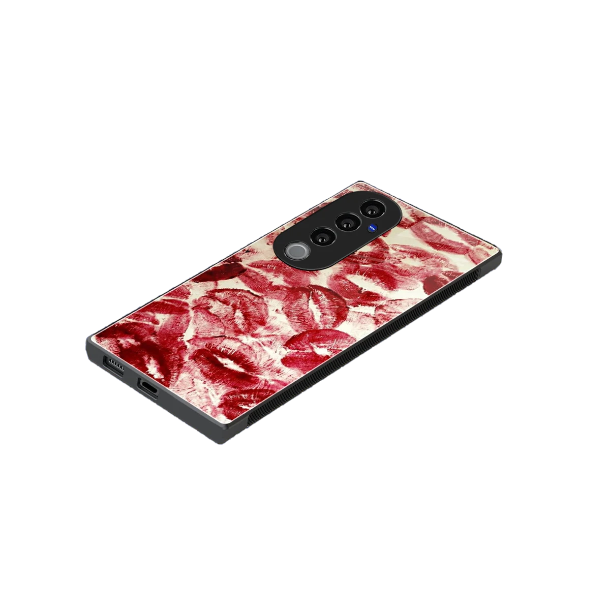 Lip Glam stylish phone case for vivo v40 pro | glossy glass and slim fit