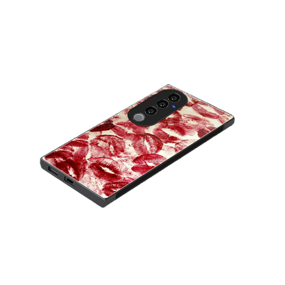 Lip Glam stylish phone case for vivo v40 pro | glossy glass and slim fit