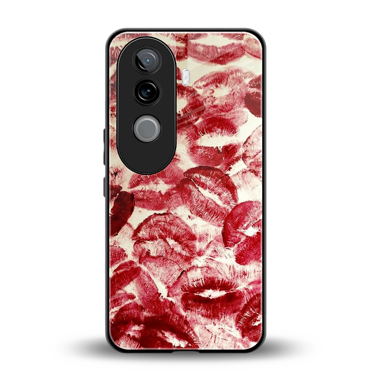 Lip Glam back phone cover | glass case for vivo v40e