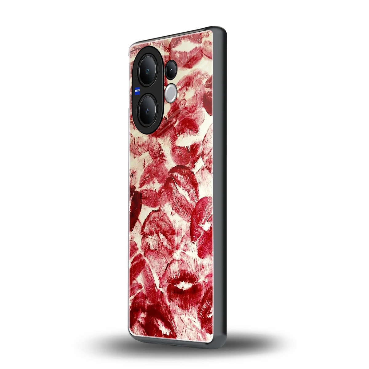 Lip Glam vivo v60 mobile cover | shockproof glass phone case