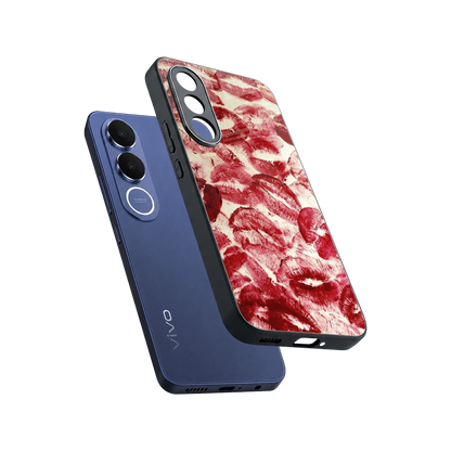 Lip Glam sleek vivo v70 fe cover with tempered glass back and TPU edges