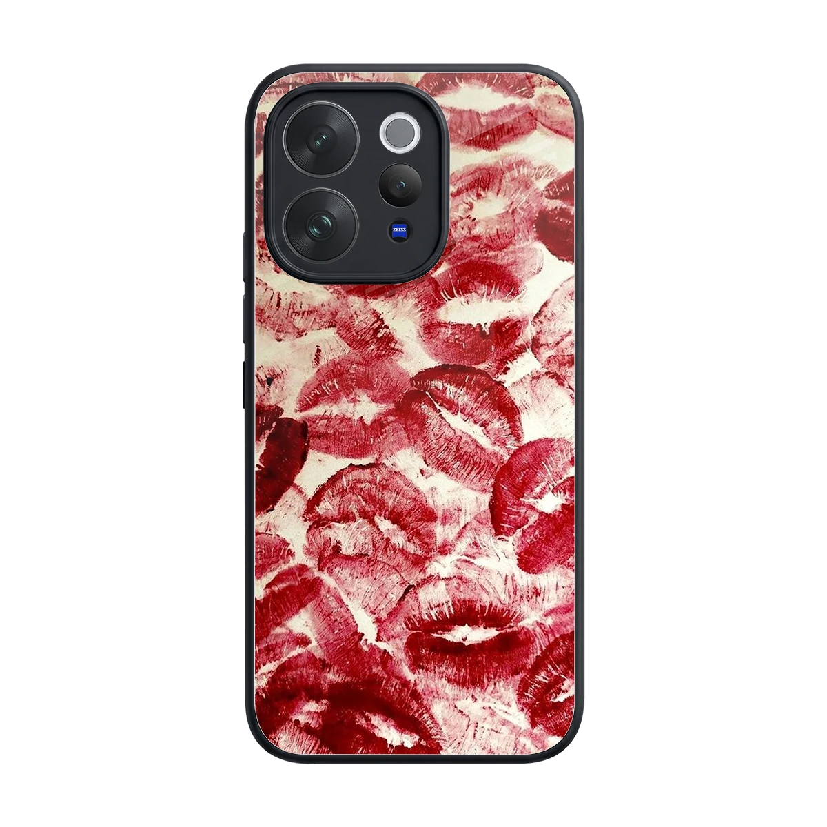 Lip Glam back phone cover | glass case for vivo v70 elite