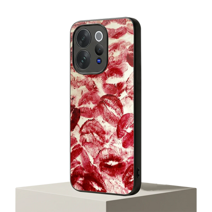 Lip Glam vivo v70 mobile cover | shockproof glass phone case