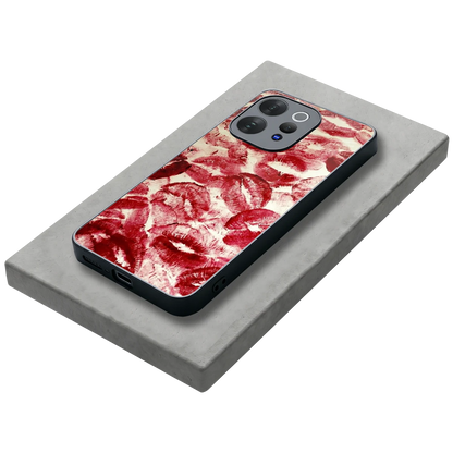 Lip Glam stylish phone case for vivo v70 | glossy glass and slim fit