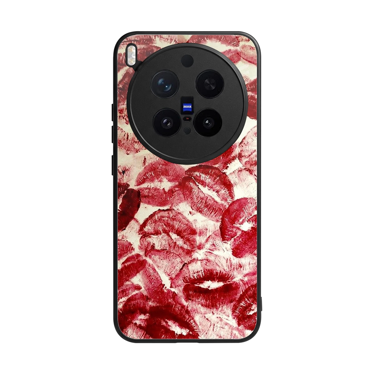 Lip Glam back phone cover | glass case for vivo x300 pro
