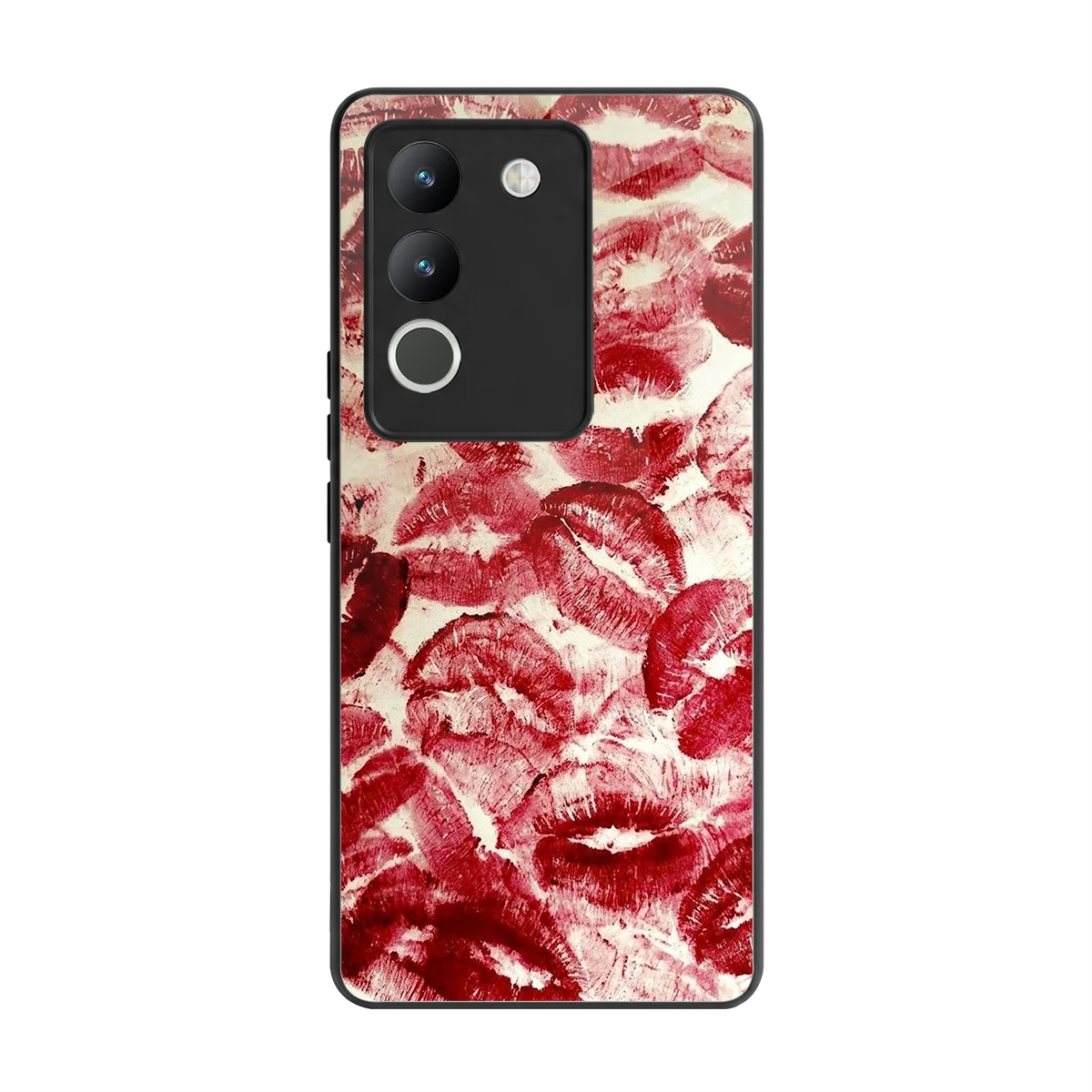 Lip Glam back phone cover | glass case for vivo y200 5g