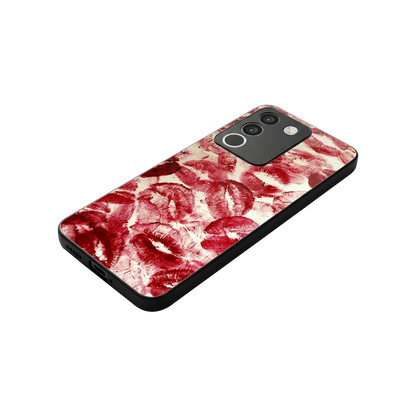 Lip Glam stylish phone case for vivo y200 5g | glossy glass and slim fit