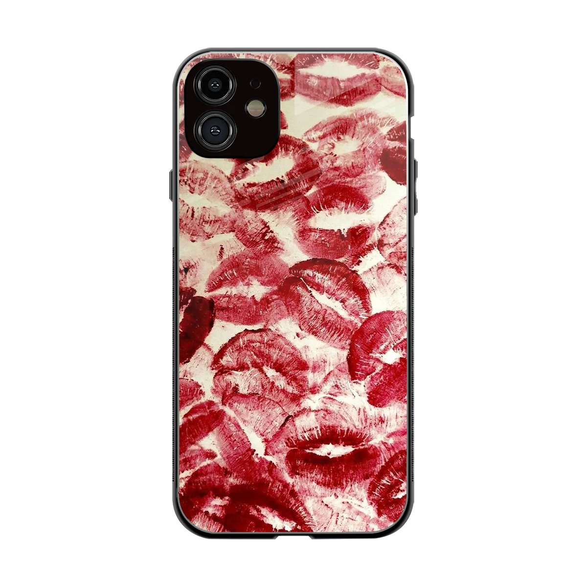 Lip Glam back phone cover | glass case for iphone 12