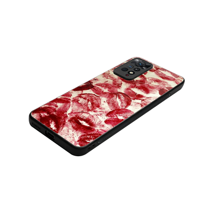 Lip Glam stylish phone case for redmi note 11 pro | glossy glass and slim fit