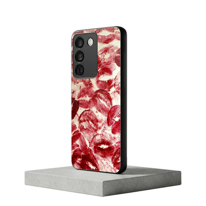 Lip Glam vivo y200 5g mobile cover | shockproof glass phone case