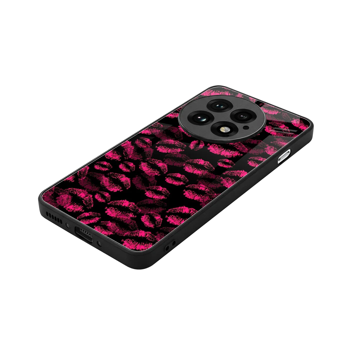 Lip Love stylish phone case for oneplus 13 | glossy glass and slim fit