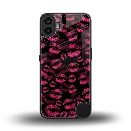 Lip Love back phone cover | glass case for cmf nothing phone 1