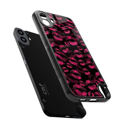 Lip Love sleek cmf nothing phone 1 cover with tempered glass back and TPU edges