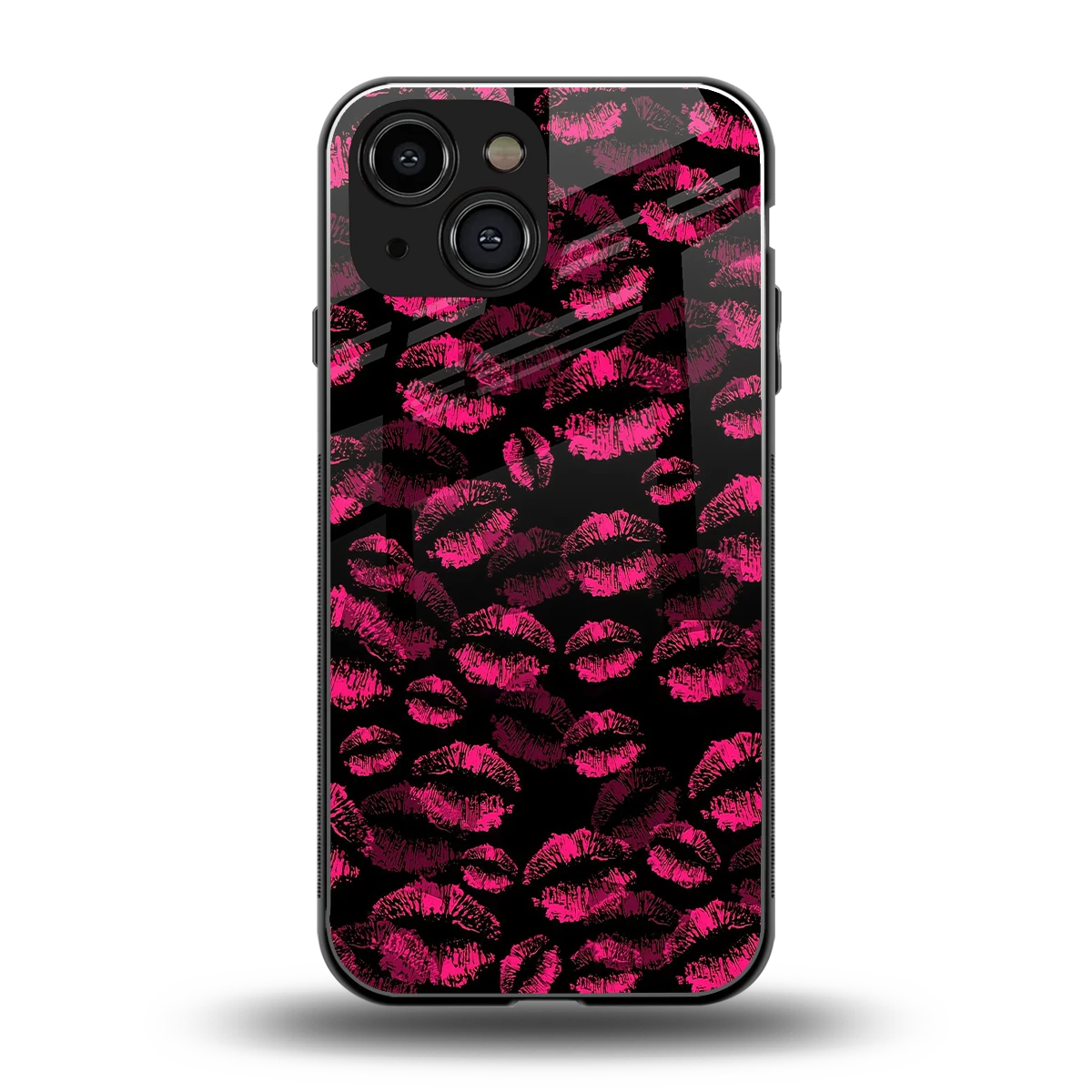 Lip Love back phone cover | glass case for iphone 13 mini