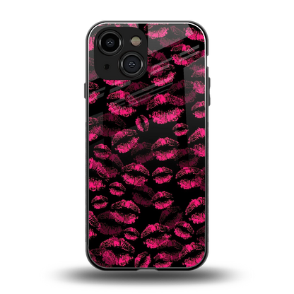 Lip Love back phone cover | glass case for iphone 13 mini