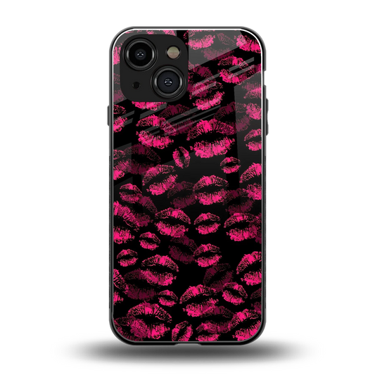 Lip Love back phone cover | glass case for iphone 13 mini
