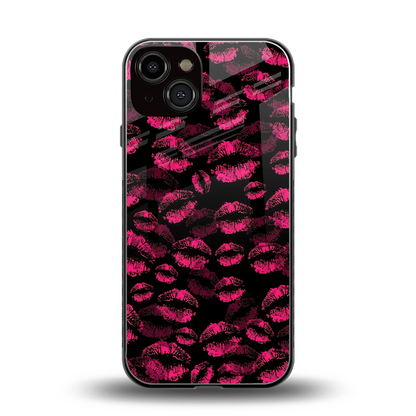 Lip Love back phone cover | glass case for iphone 14