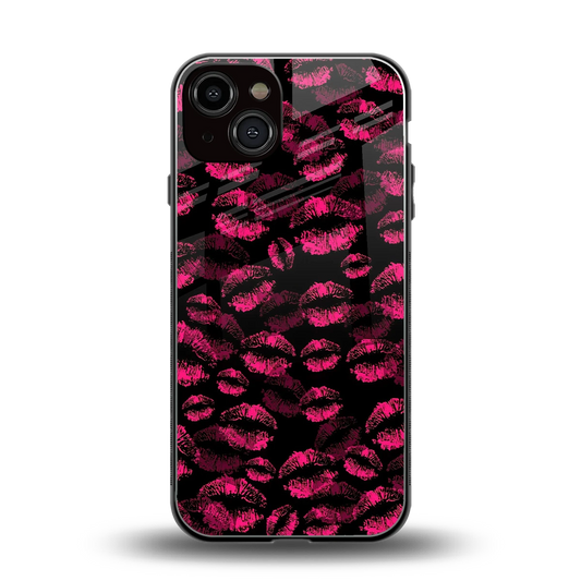 Lip Love back phone cover | glass case for iphone 14