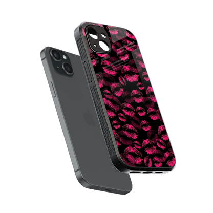 Lip Love sleek iphone 14 plus cover with tempered glass back and TPU edges