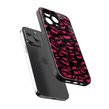 Lip Love sleek iphone 15 pro max cover with tempered glass back and TPU edges