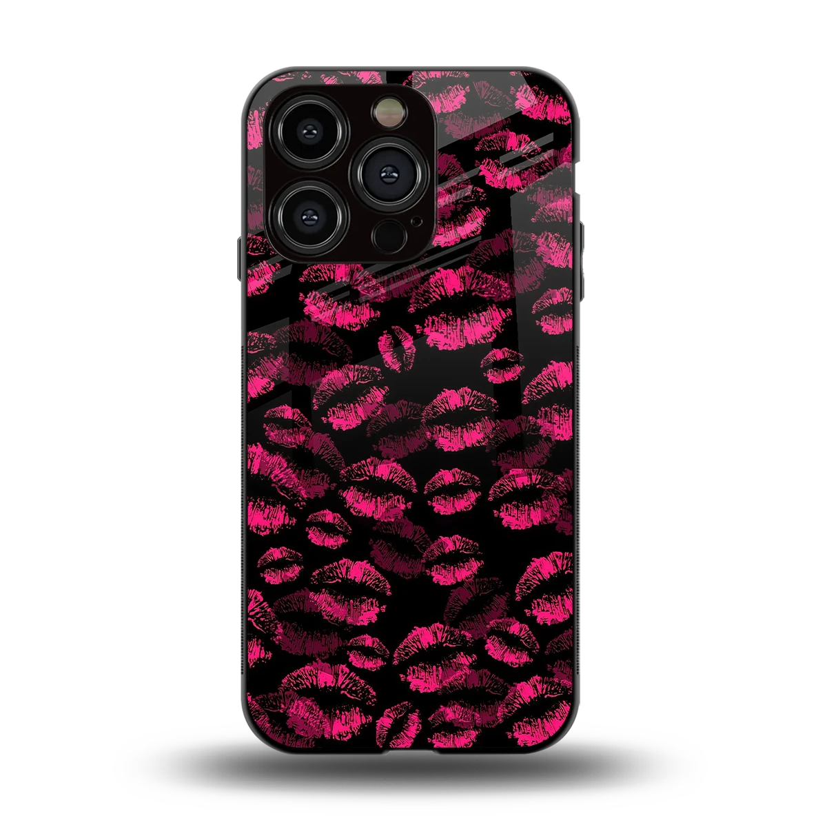 Lip Love back phone cover | glass case for iphone 15 pro