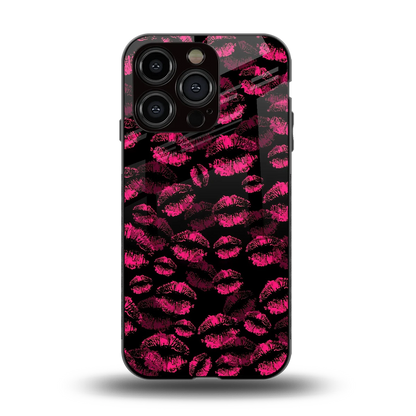 Lip Love back phone cover | glass case for iphone 15 pro