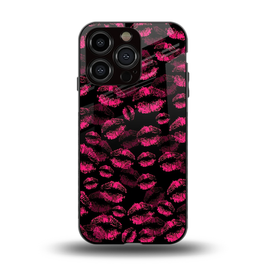 Lip Love back phone cover | glass case for iphone 15 pro