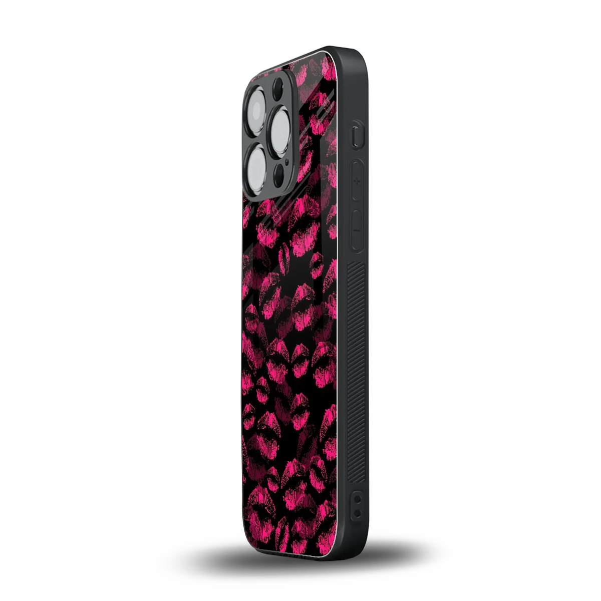 Lip Love iphone 15 pro mobile cover | shockproof glass phone case