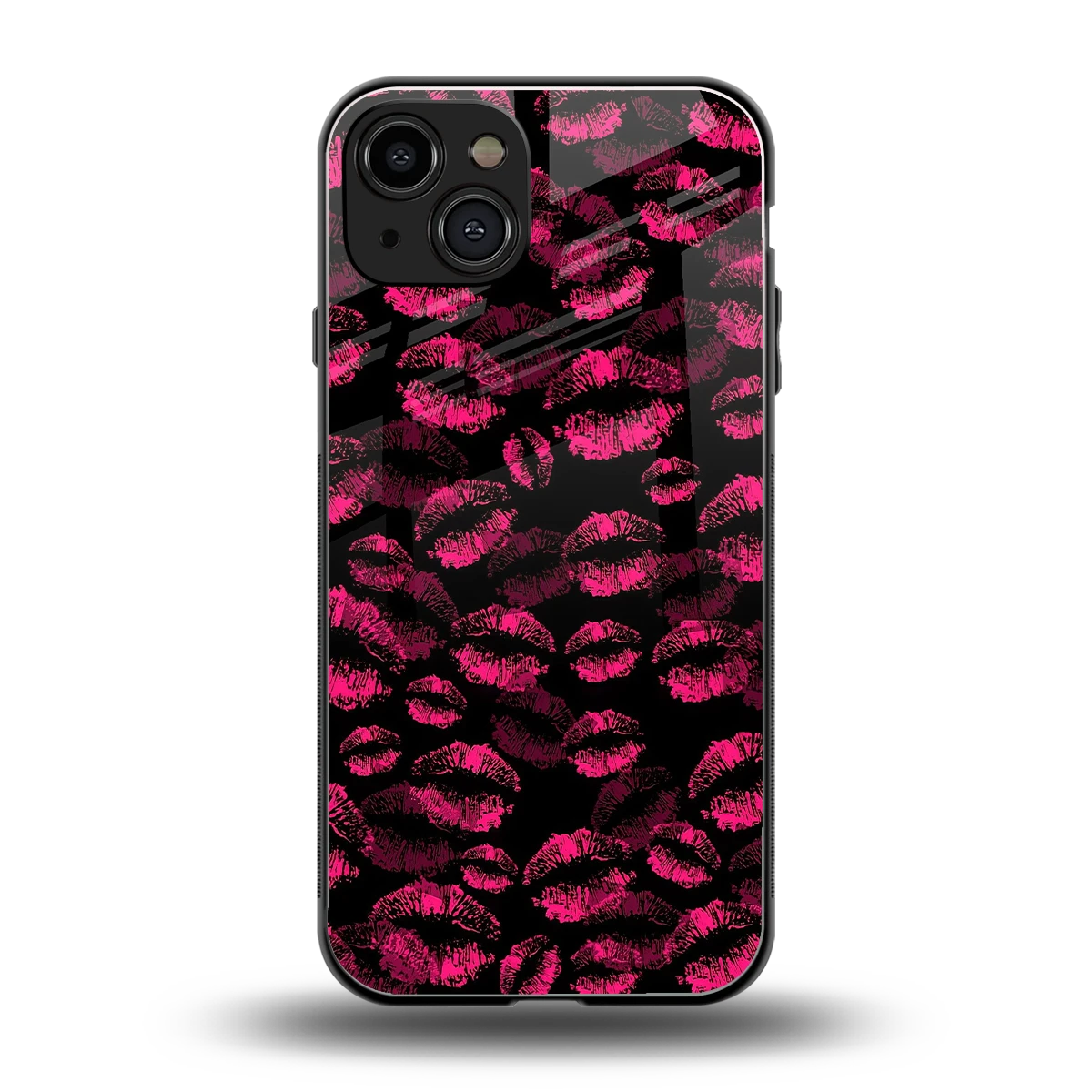 Lip Love back phone cover | glass case for iphone 15