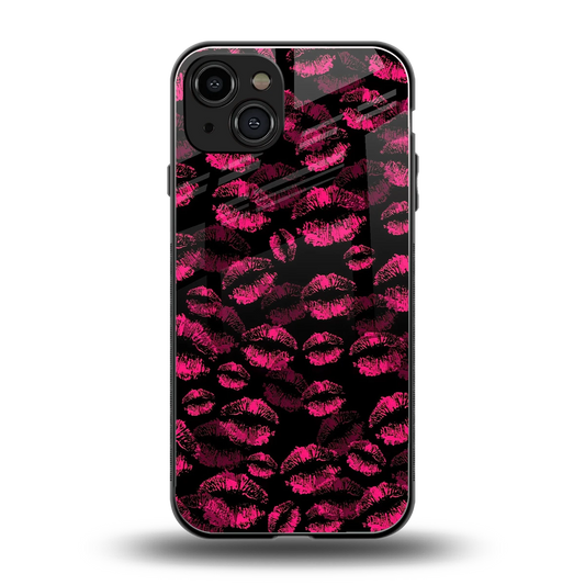 Lip Love back phone cover | glass case for iphone 15