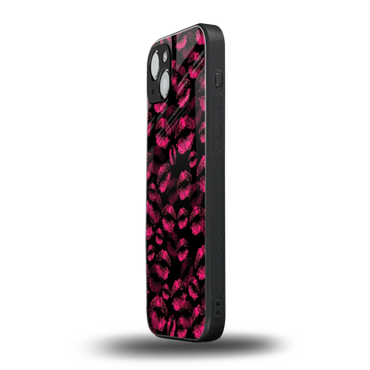 Lip Love iphone 15 mobile cover | shockproof glass phone case