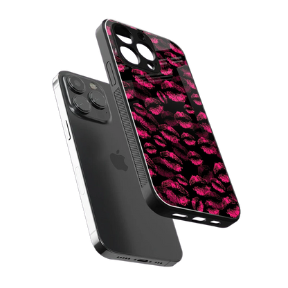Lip Love sleek iphone 15 pro cover with tempered glass back and TPU edges