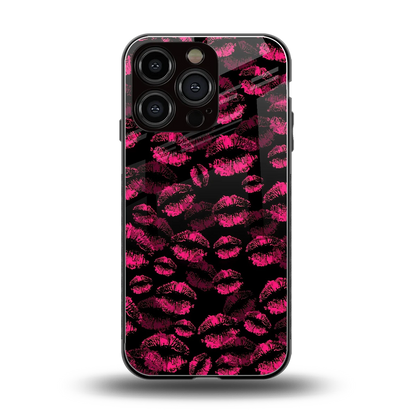 Lip Love back phone cover | glass case for iphone 16 pro