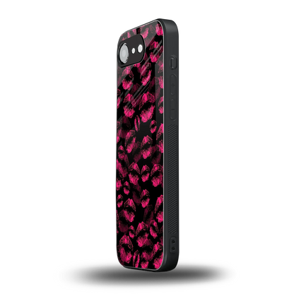 Lip Love iphone 16e mobile cover | shockproof glass phone case