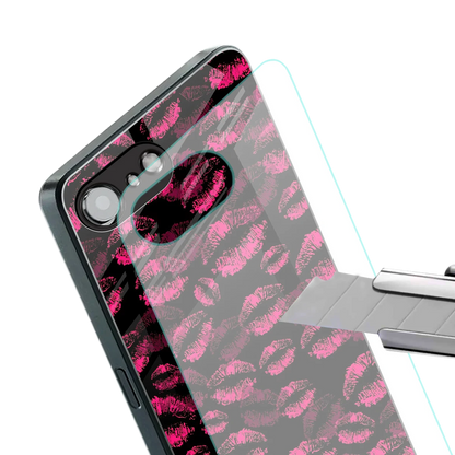 Lip Love stylish phone case for iphone 16e | glossy glass and slim fit