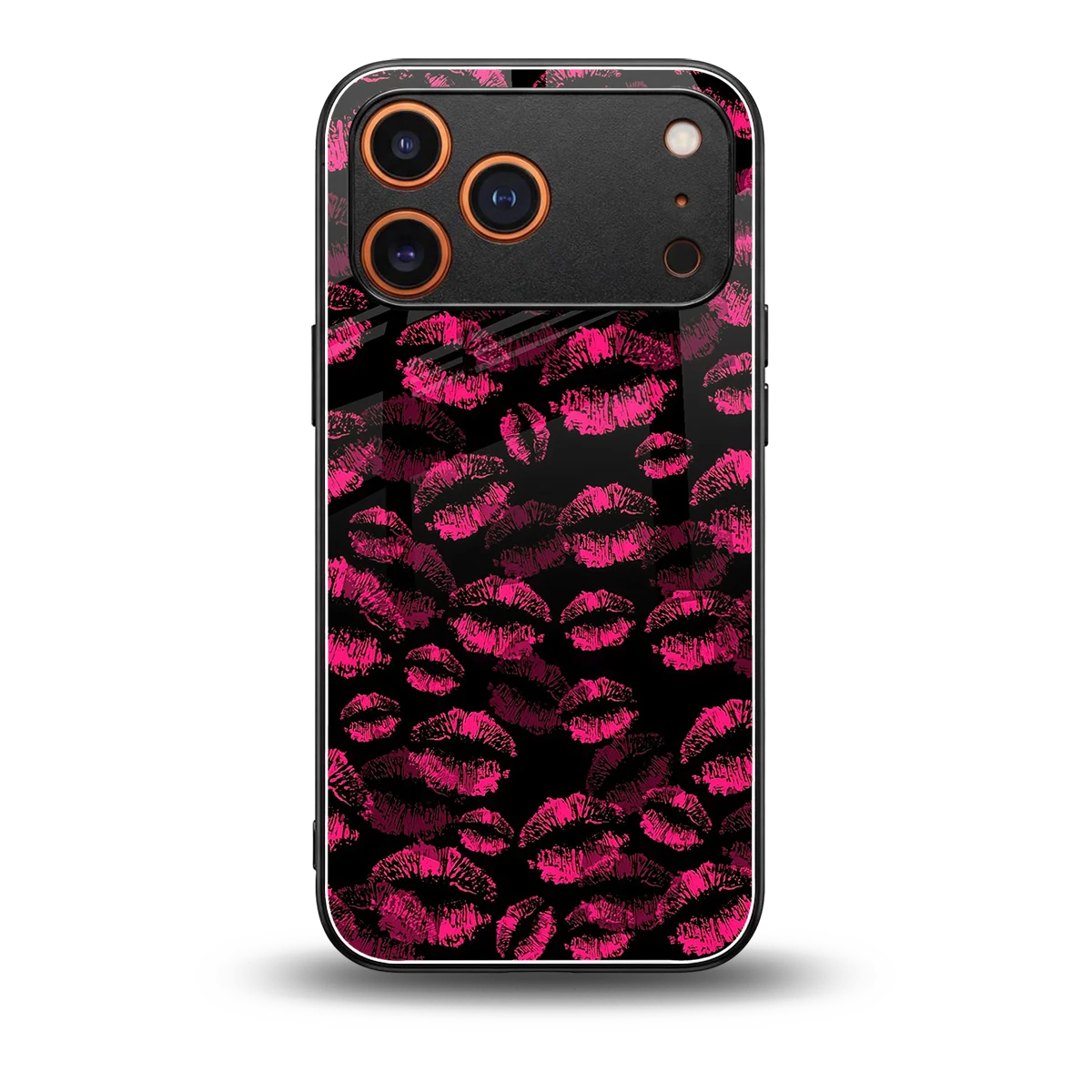 Lip Love back phone cover | glass case for iphone 17 pro max