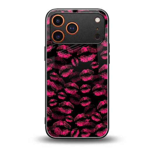 Lip Love back phone cover | glass case for iphone 17 pro max