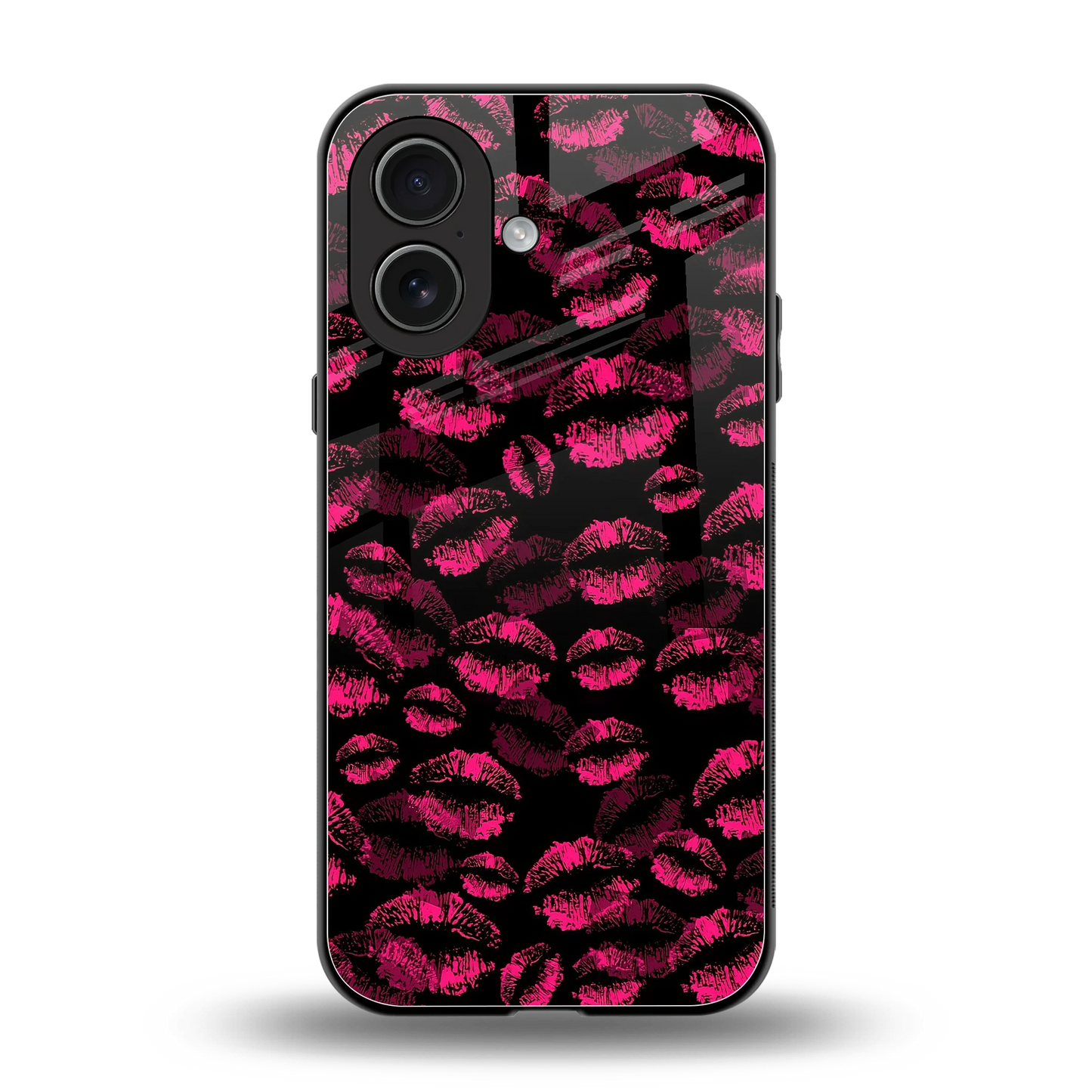 Lip Love back phone cover | glass case for iphone 17