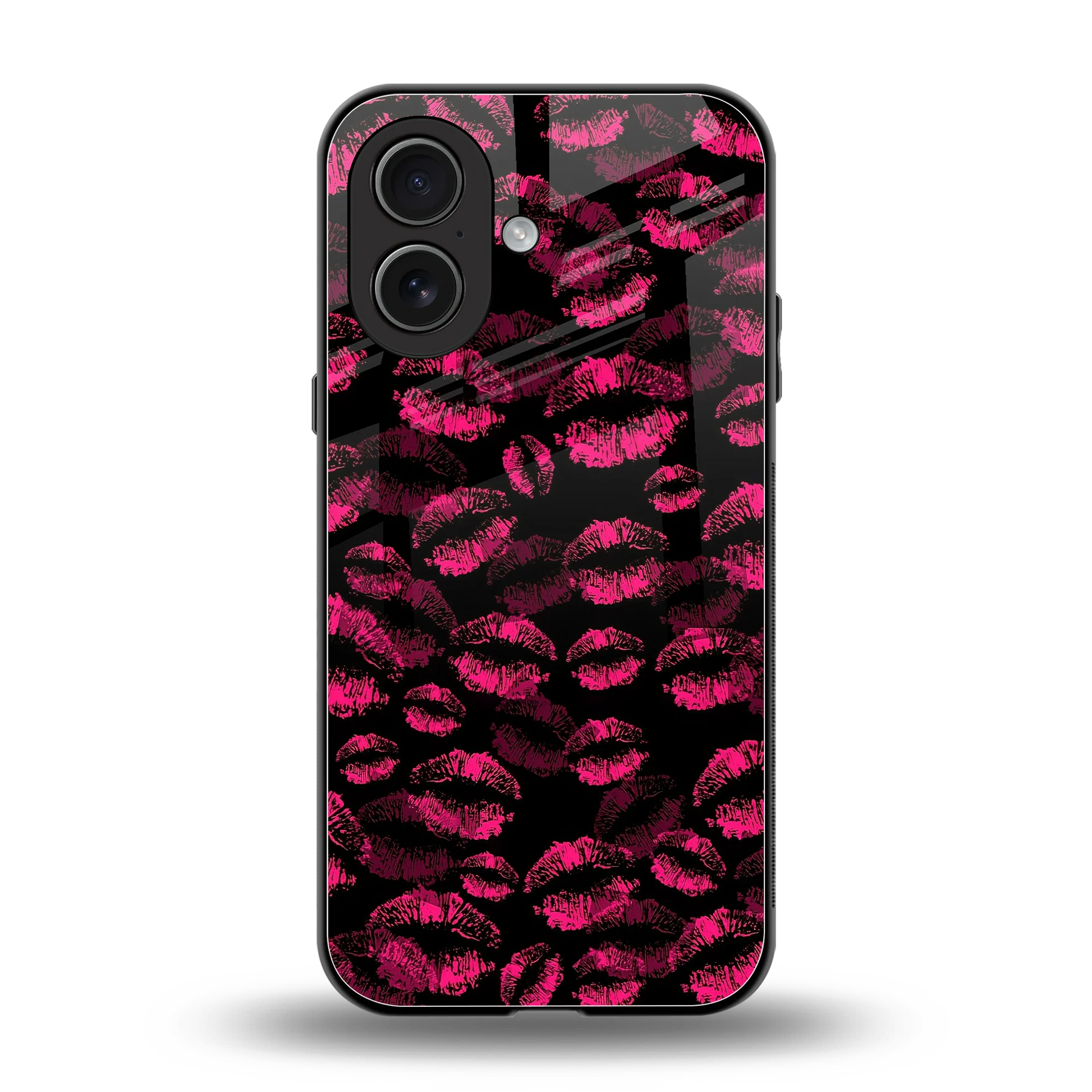 Lip Love back phone cover | glass case for iphone 17