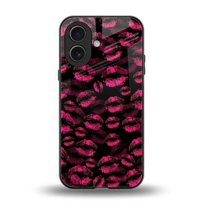 Lip Love back phone cover | glass case for iphone 17