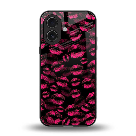 Lip Love back phone cover | glass case for iphone 17