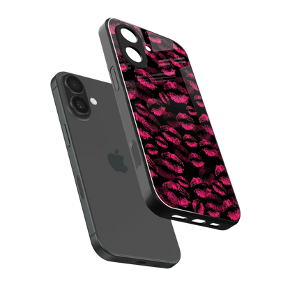 Lip Love sleek iphone 17 cover with tempered glass back and TPU edges