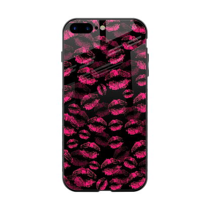 Lip Love back phone cover | glass case for iphone 8 plus