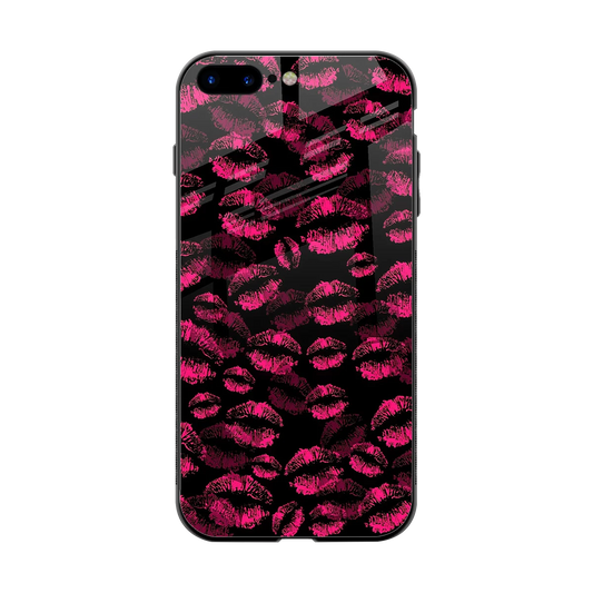 Lip Love back phone cover | glass case for iphone 8 plus