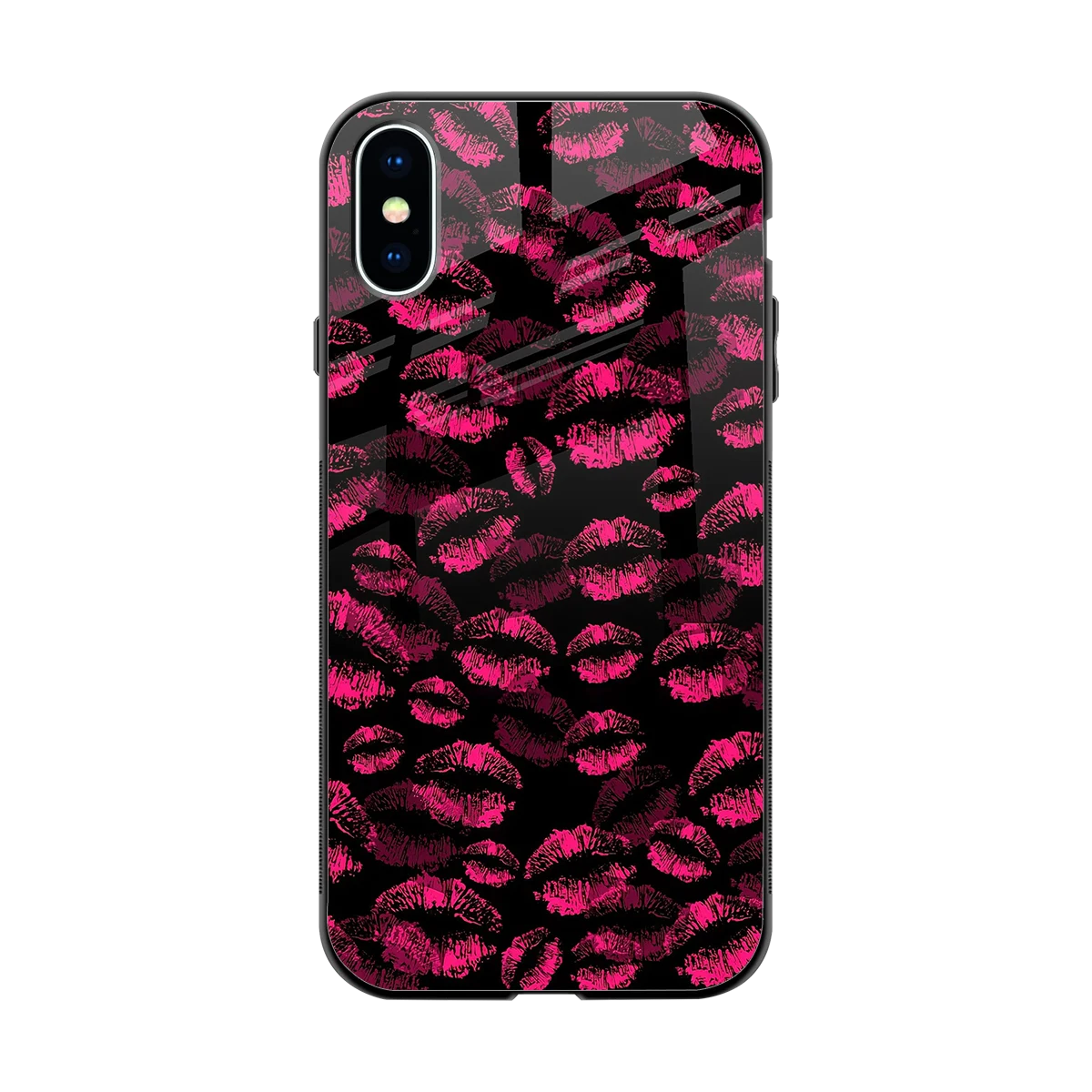 Lip Love back phone cover | glass case for iphone x